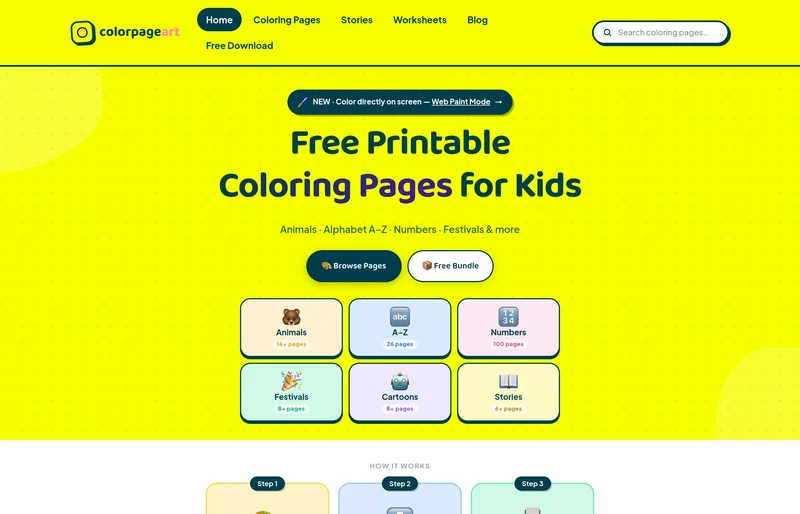 Color Page Art — real product screenshot